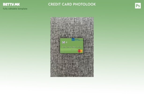 модерен стил Парагвај Банко Амабај мастер карта фото изглед преден шаблон